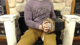 How to Play 20 Button Anglo Concertina  Lesson 1 Major and Minor Scales  The Wellerman Verse [upl. by Pallas]