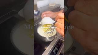 Part 2  How to make a Mornay Sauce with Chef Christophe 🧑‍🍳🤤 food frenchchef [upl. by Brace]