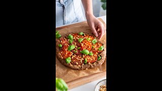 Pesto Tomato Spelt Galette healthy wholemeal spelt dough recipe [upl. by Crudden]