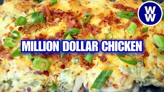 Skinny Million Dollar Chicken🍗🧀🥓WW Friendly  Lightened Up  Weight WatchersWith Calories amp Macros [upl. by Horacio]