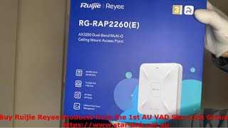 Ruijie Reyee RGRAP2260E MultiG Ceiling Access Point Unboxing [upl. by Wester]