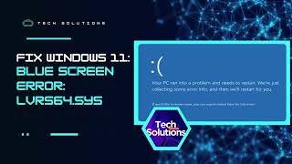 How to Fix LVRS64Sys Blue Screen Error Windows 11 [upl. by Beryl]