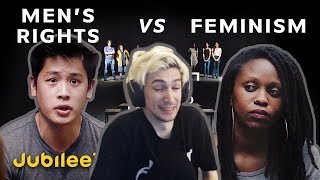 xQc Reacts to Mens Rights vs Feminism Is Toxic Masculinity Real  xQcOW [upl. by Jacinthe713]