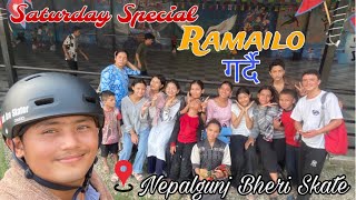 Saturday Special sali haru sanga🛼😱❤️Bheri skate maa inlineskating rrkbroskater nepalgunj fun [upl. by Alrich414]