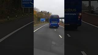 Thank You Megabus on M9 Motorway West Lothian Scotland UK [upl. by Syd]