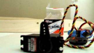 MR200 and Hitec HS 645MG servo 001 [upl. by Hunfredo]