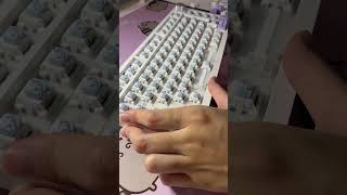 Green keycaps💚 unboxing green keycaps asmr cute aesthetic keyboard creamy [upl. by Junieta]