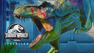 TREX MaxGen VS ALL LARGE CARNIVORE DINOSAURS in Jurassic World Evolution [upl. by Weihs]