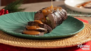 Lomo Relleno con Gravy  Recetas Nestlé CAM [upl. by Adela477]