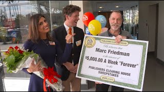 PCH Sweepstakes Winner Marc Friedman From Irvine CA Wins 5000 A Week Forever [upl. by Vanya109]