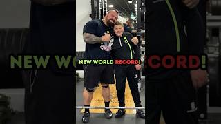 Eddie Halls Son BREAKS Deadlift World Record shorts fitness [upl. by Angelika825]