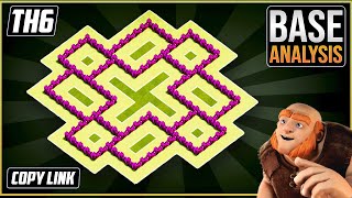 New BASE TH6 HYBRIDTROPHY Base 2020 COC Town Hall 6 TH6 Hybrid Base Design  Clash of Clans [upl. by Nahor]