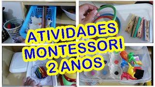 IDEIAS DE ATIVIDADES MONTESSORI PARA 2 ANOS [upl. by Einnaj237]