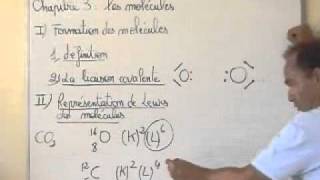 cours seconde  chimie ch3  représentation de lewis de CO2 [upl. by Iren280]