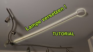 DECKENLEUCHTE VERSETZEN UND STROMKABEL VERLÄNGERN  TUTORIAL  FACTOREM  LAMPE MONTIEREN [upl. by Rehposirhc]