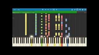 Beethoven Pastoral Symphony No6 4th amp 5th Synthesia [upl. by Nosnev]