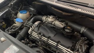 Volkswagen 19 TDI oil cooler and oil filter housing removal and replacement [upl. by Sprague]