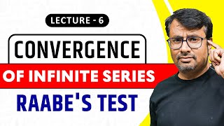 Infinite Series Raabes Test For Convergence of Series  Calculus [upl. by Feliks]