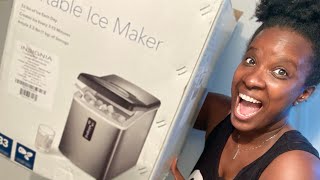 Unboxing My Insignia Portable Ice Maker  Birthday Gift  Is It Worth It [upl. by Hujsak]