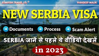 New Serbia Visa Process in 2023 for India Citizens  With Documents in hindi [upl. by Ennywg109]