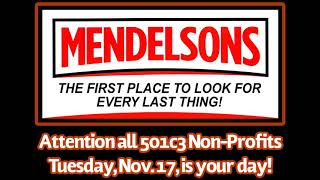 Mendelsons Non Profit Day Nov 17 2020 [upl. by Boote]