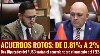 FEES Parte 2 Dos Diputados del PUSC cambian voto y reportaje de Repertel [upl. by Aicilegna172]