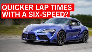 Is the Toyota GR Supra Faster with a Manual  New Car Track Test [upl. by Montgomery]