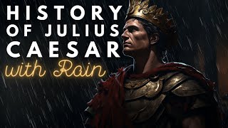 RAINY History of Julius Caesar  Historical Sleepy Story  Storytelling and Rain [upl. by Eityak]