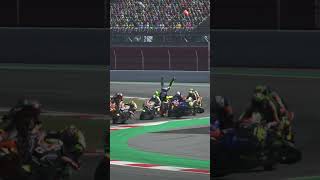 Rossi was hit by an opponent while cornering [upl. by Aikrahs]