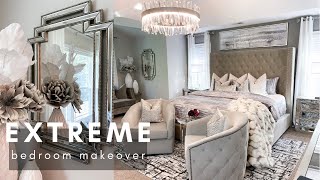 EXTREME Bedroom Makeover  DIY Wall Decor on a Budget  aesthetic bedroom transformation [upl. by Ludvig]