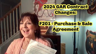 2024 GAR Contract Changes  Purchase amp Sale Agreement NewGARContract [upl. by Idnis]