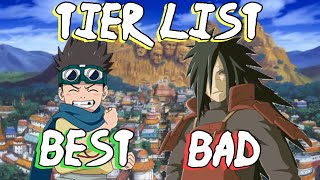 Tier List Of Chaos and Peace  Willing Of Flame Ninjas Is Madara Better Than Naruto [upl. by Ashia]