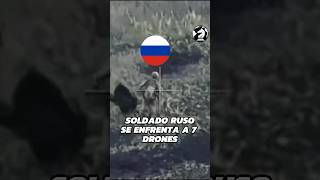 Soldado ruso esquiva 7 drones enemigos🗿 shorts rusia ucrania [upl. by Oetam]