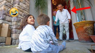 Leaving my kids on their Grandparents Doorstep Prank🤣❤️ [upl. by Ilam]