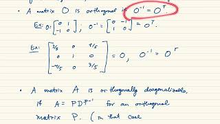 Orthogonal Diagonalization [upl. by Brownson65]