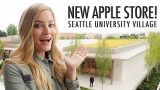 Massive New Apple Store Tour Seattle University Village [upl. by Rakel]