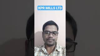 KPR MILLS LTD  Long term view [upl. by Kissiah]