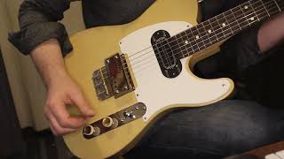 Waterslide Guitars TStyle Coodercaster Blonde w Lollar Lap Steel  AA Guitars Deco Foil Pickups [upl. by Hitoshi]