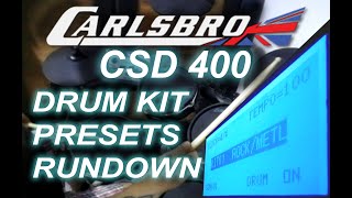 CARLSBRO CSD400 preset samples [upl. by Rebekkah]