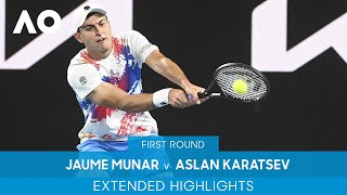 Jaume Munar v Aslan Karatsev Extended Highlights 1R  Australian Open 2022 [upl. by Thacker]