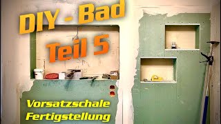 Nischen in Dusche aus Gipskarton bauen  DH – Trockenbau [upl. by Bakki448]