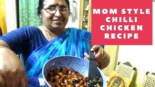 சில்லி சிக்கன் Recipe Tamil  How to make Restaurant Chilli Chicken at Home  Tamizhachi Padma Vlogs [upl. by Attenaej]