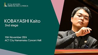 KOBAYASHI Kaito  Second Stage the 12th Hamamatsu International Piano Competition [upl. by Lillian850]