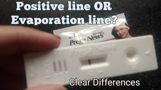 Faint Positive Line VS Evaporation line  Faintline on Pregnancy Test  Pregnant or Not faintline [upl. by Fernando4]