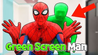 The Green Screen Man 스파이더맨과 그린스크린맨 [upl. by Norvil]