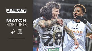 Swansea City v Preston North End  Highlights [upl. by Yhtak]