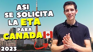 ¿Como solicitar tu eTA🇨🇦✈️  FACIL y RAPIDO [upl. by Nudnarb]