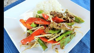 Salteado De Carne Con Vegetales Estilo Oriental [upl. by Kannan]