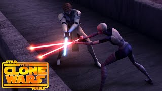 ObiWan Kenobi vs Asajj Ventress 4K HDR  Star Wars The Clone Wars Film 2008 [upl. by Oenire]