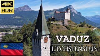 🇱🇮 Vaduz amp Liechtenstein  Aerial 4k Drone Tour  Travel  Mountains amp Castles of the European Alps [upl. by Isis]